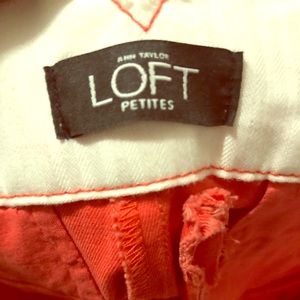 Ann Taylor Loft red pants